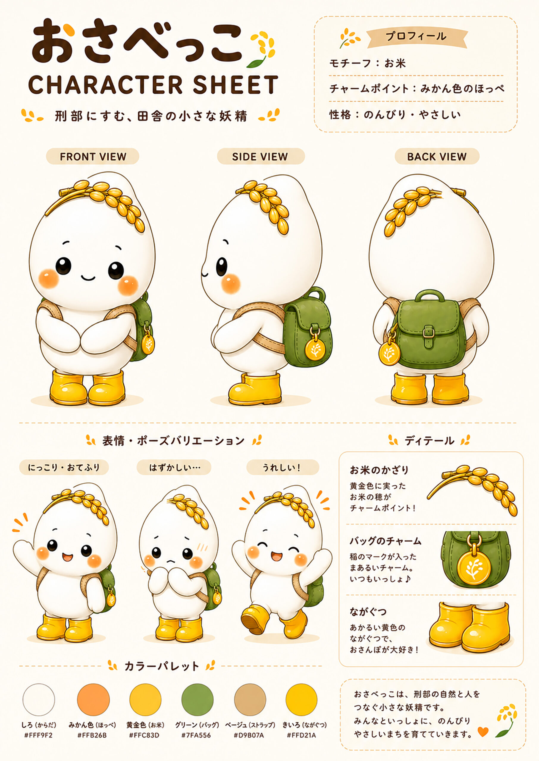 刑部キャラクター：おさべっこ